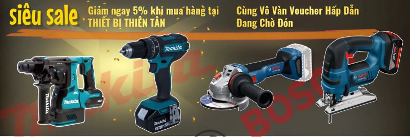 Showroom bán các dòng máy khoan tại Thiết Bị Thiên Tân