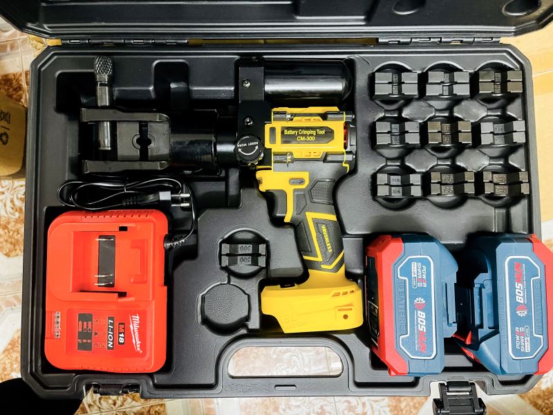 Máy ép cos thủy lực dùng pin mini CHANGYOU CM-300