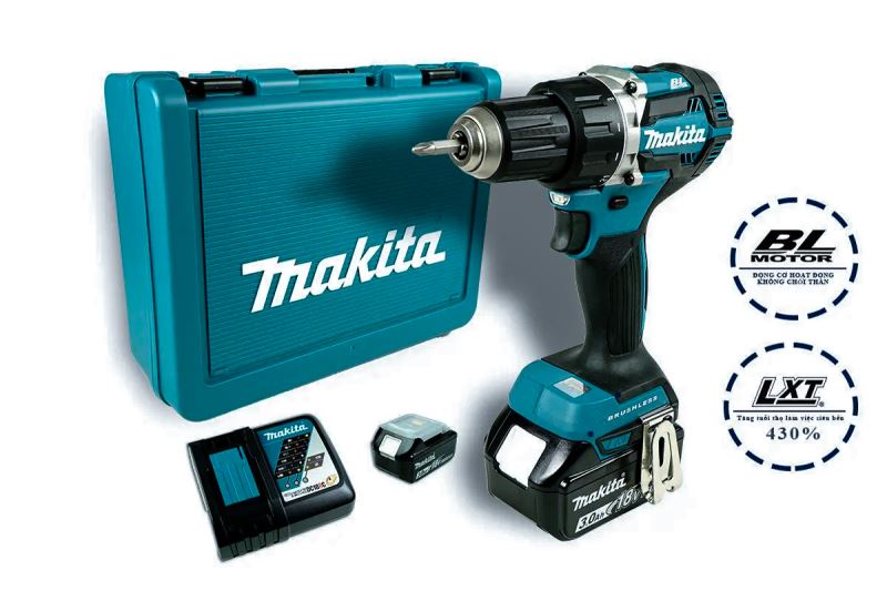 Máy khoan vặn vít Makita DDF484RFE