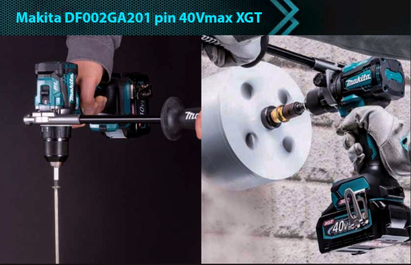 Máy khoan Makita DF002GA201 pin 40Vmax XGT
