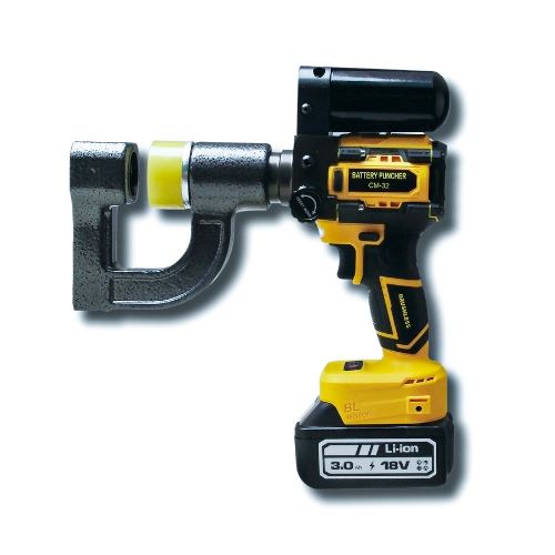 Máy đột lỗ tôn máng cáp thủy lực Changyou CM-32 dùng pin