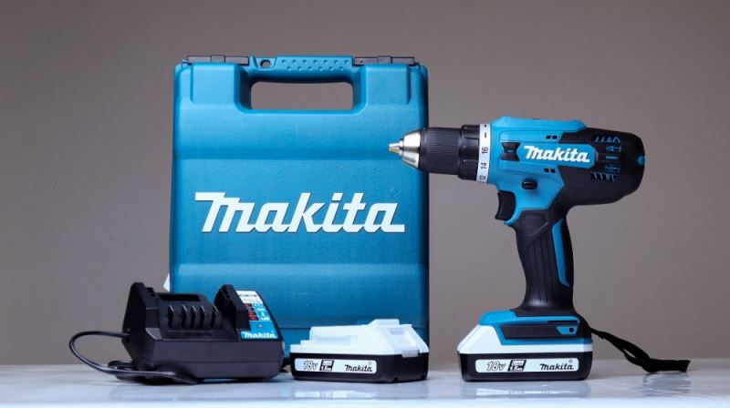 Máy khoan vặn vít Makita DF488DWAE dùng pin 18V
