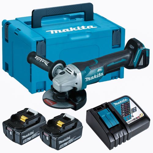 Máy mài góc Makita DGA408RTJ1 dùng pin 18V