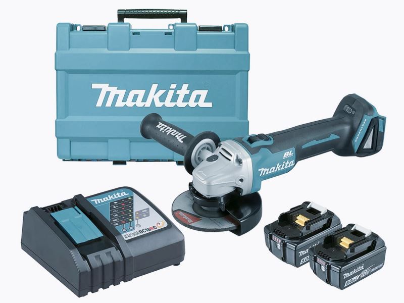 Máy mài góc Makita DGA508RTE dùng pin (18V) (công tắc bóp/BL)