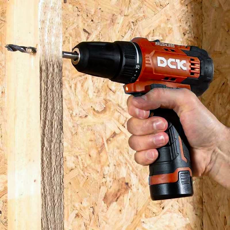 Máy khoan vặn vít DCK KDJZ23-10 dùng pin 12V