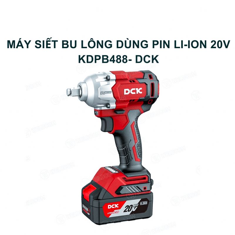 Máy siết bu lông DCK KDPB488 (TYPE EM) dùng pin 20V