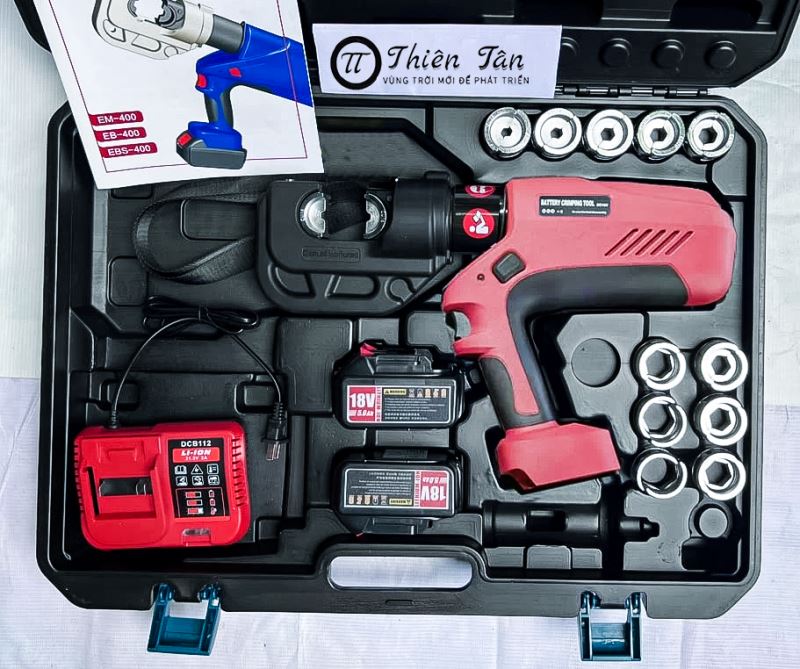 Máy bấm cos thủy lực chạy pin Changyou EBS-400