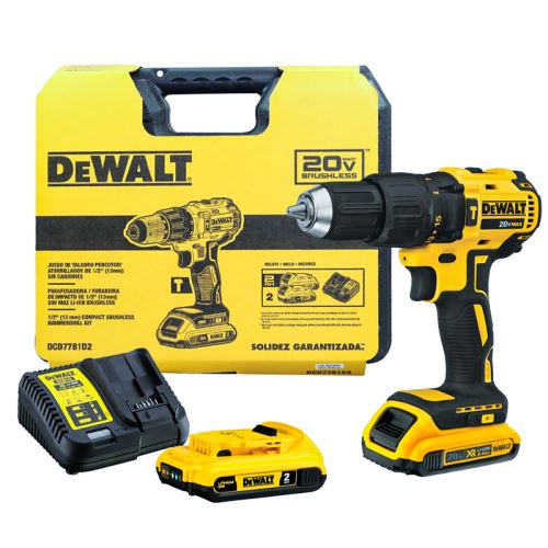 Máy khoan vặn vít Dewalt DCD7781D2-B1 dùng pin 20V