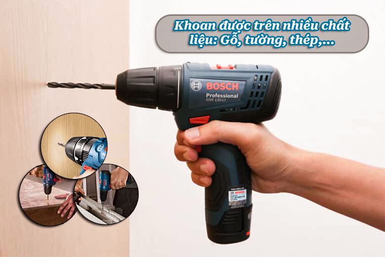 Máy khoan vặn vít Bosch GSR dùng pin 12V-30