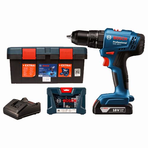 Máy khoan động lực Bosch GSB 183-LI dùng pin 18V (1 Pin + Hộp công cụ)
