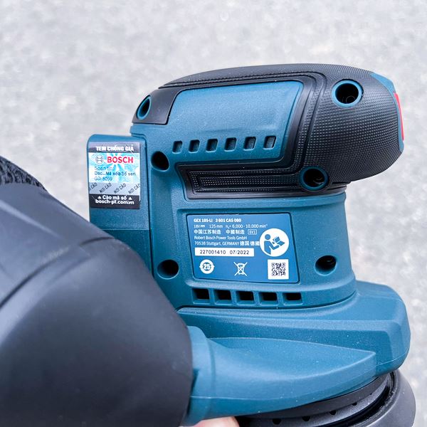 Máy chà nhám tròn dùng pin 18V Bosch GEX 185-LI (solo)