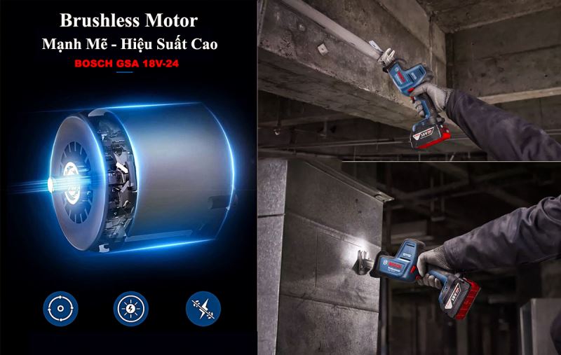 M&aacute;y cưa kiếm d&ugrave;ng pin 18V Bosch GSA 18V-24 (solo)