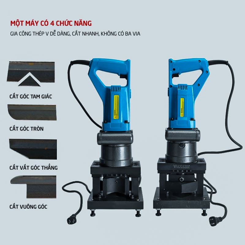 Máy cắt sắt V thủy lực shinka JP-60 dùng điện